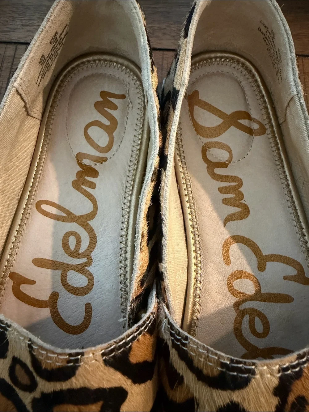 Sam Edelman Leopard Print Espadrilles in Tan and Black